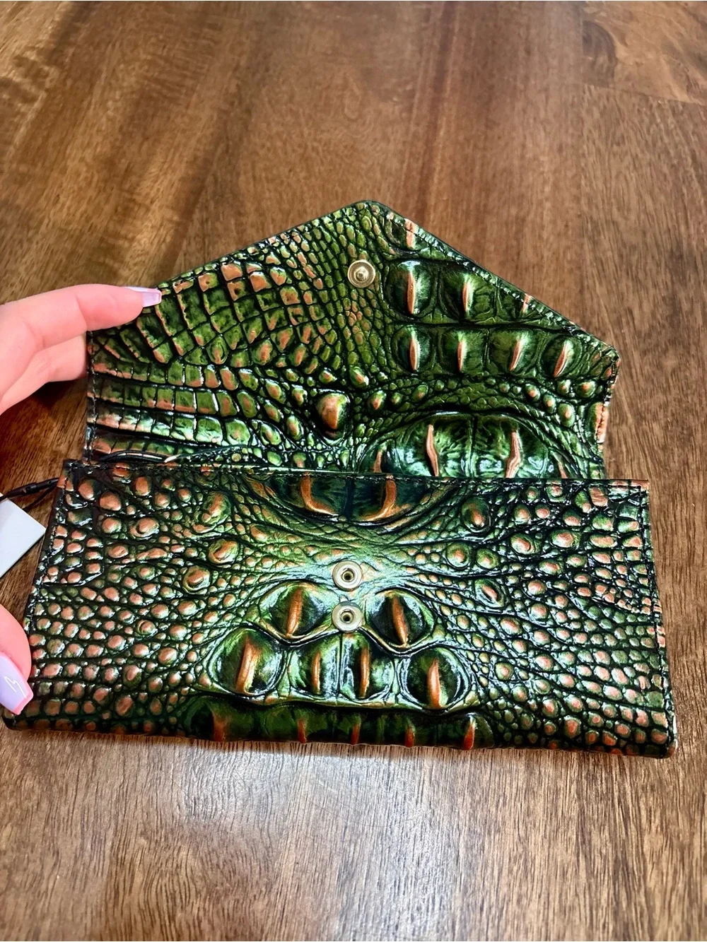 Brahmin NWT Veronica - Samba Melbourne (#2)- Deep Green & Copper